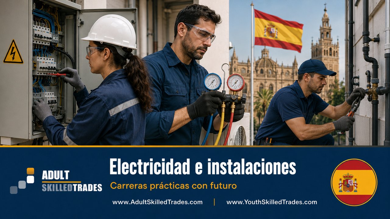 Electricidad e instalaciones en España, poster