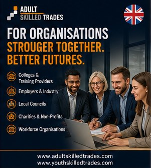 For organisations: stronger together. UK tile